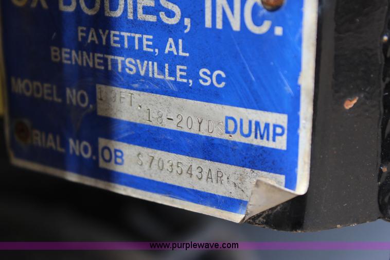 image for item I1534 1996 Peterbilt 379 dump truck