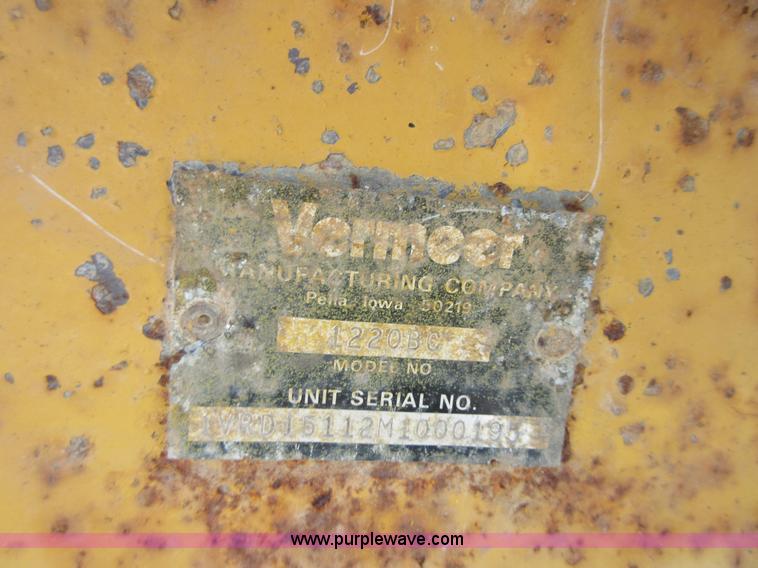image for item I2050 1991 Vermeer 1220 brush chipper