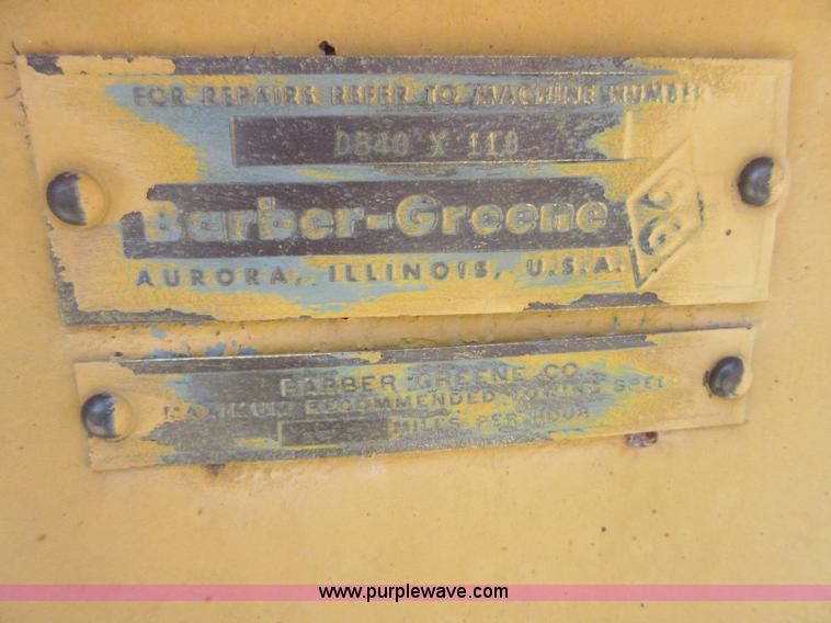 image for item I2057 Barber Greene portable asphalt plant