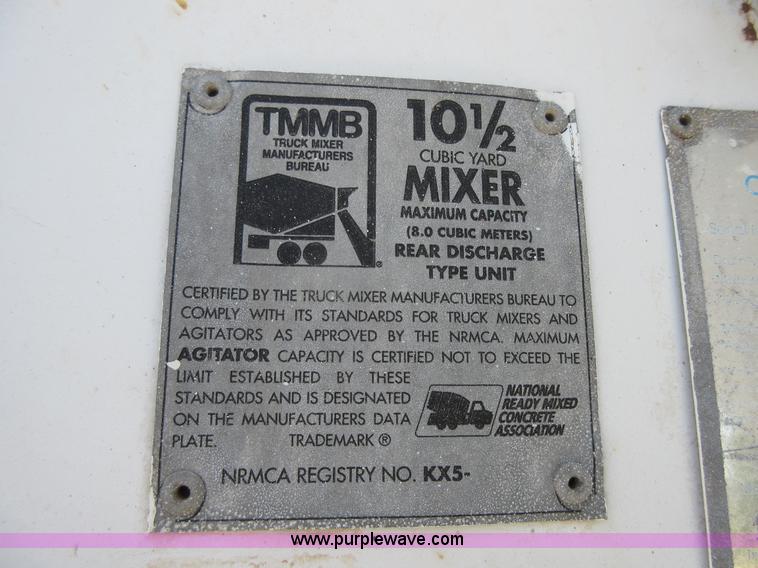 image for item I2061 1995 Kenworth W900B mixer truck