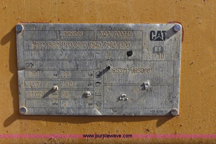 image for item J5809 2003 Caterpillar 420D backhoe