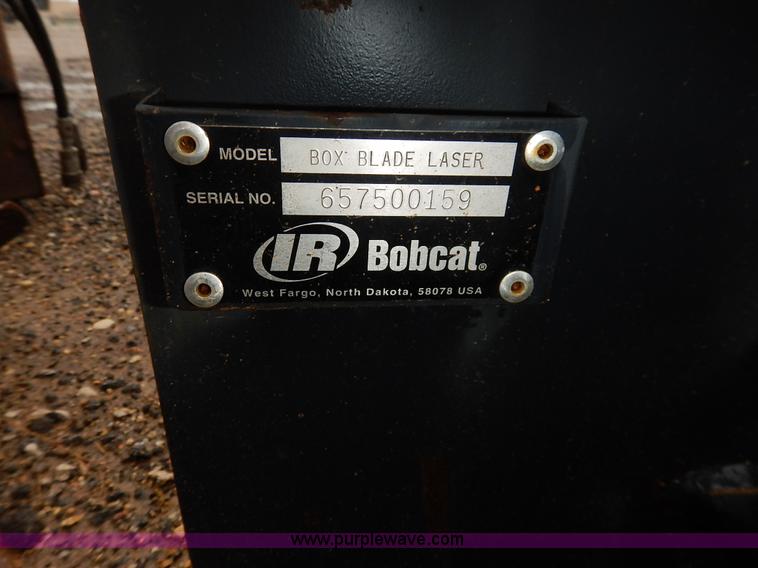 image for item J6498 Bobcat box blade laser skid steer attachment