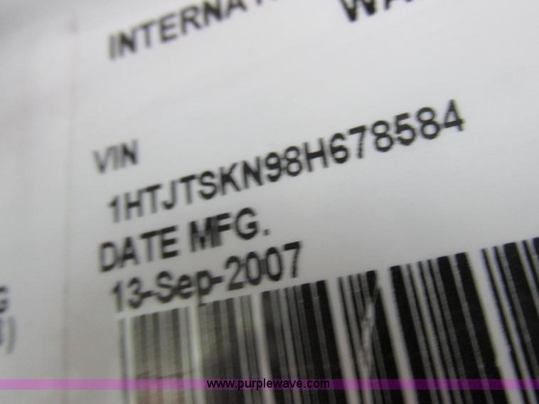 image for item K2178 2008 International DuraStar 4300 sweeper truck