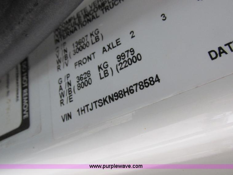 image for item K2178 2008 International DuraStar 4300 sweeper truck