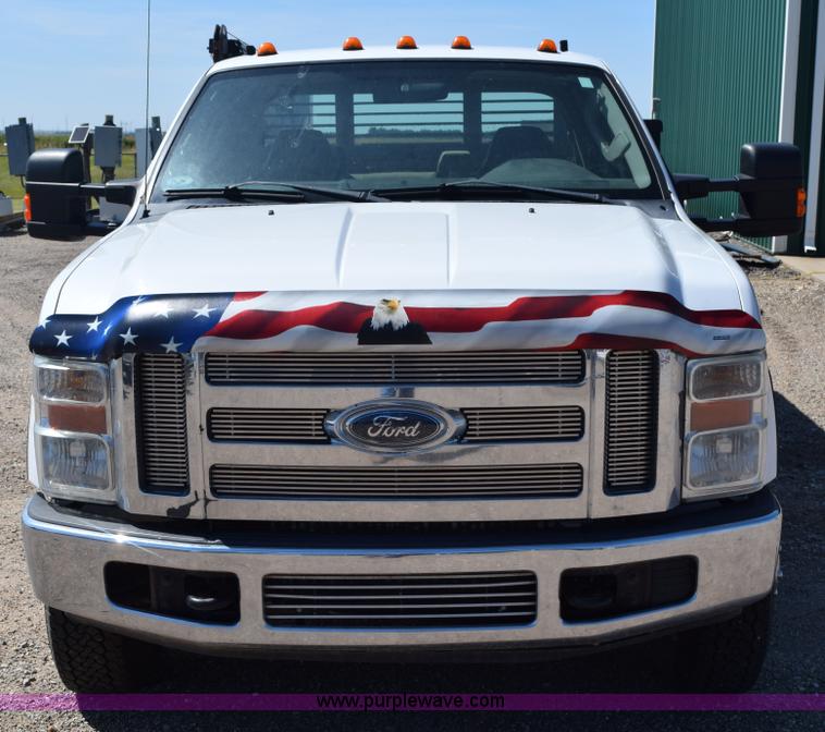 image for item K6155 2008 Ford F350 Super Duty XLT SuperCab service truck with crane