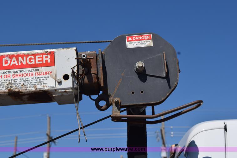 image for item K6155 2008 Ford F350 Super Duty XLT SuperCab service truck with crane