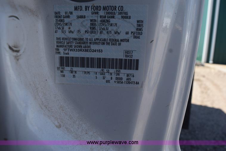 image for item K6155 2008 Ford F350 Super Duty XLT SuperCab service truck with crane