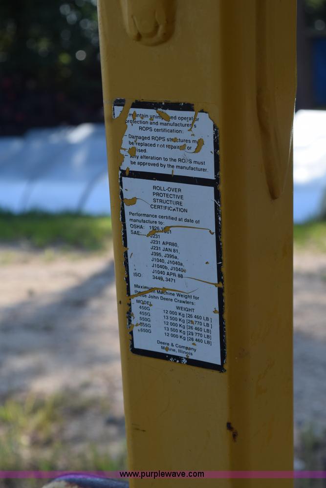 image for item K6190 1999 John Deere 650G dozer