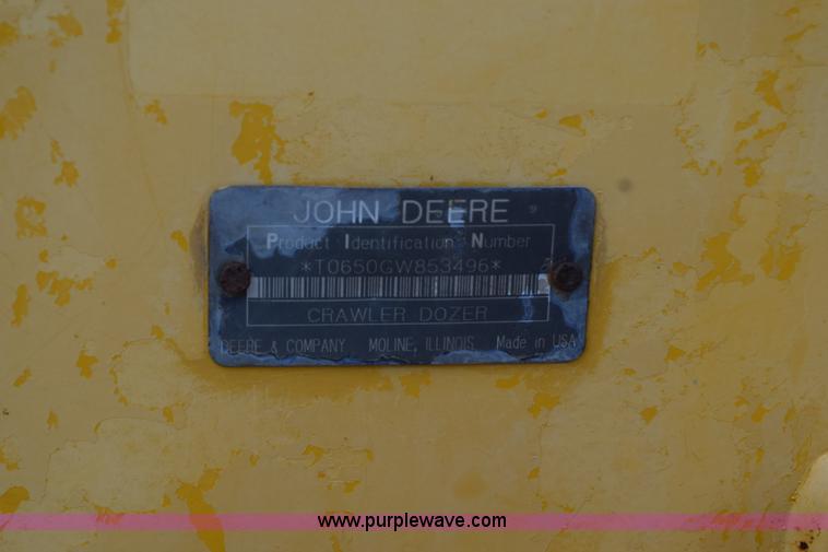 image for item K6190 1999 John Deere 650G dozer