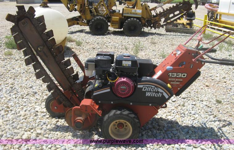 image for item K8704 2007 Ditch Witch 1330 walk behind trencher