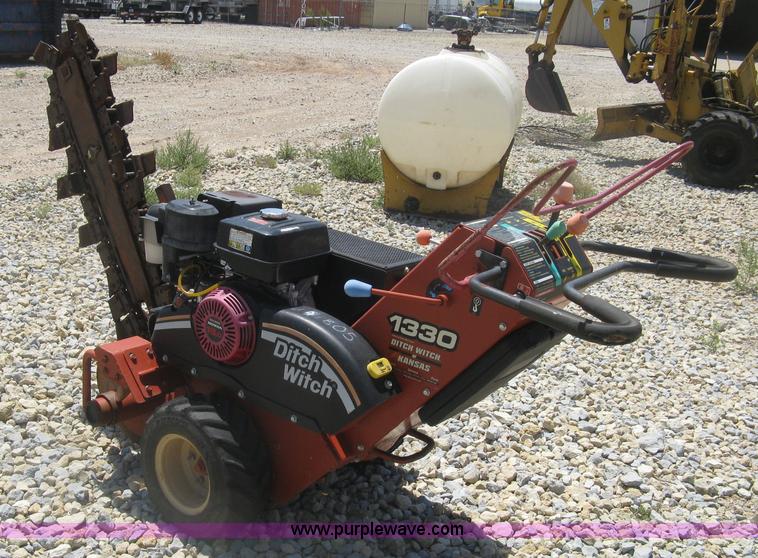 image for item K8704 2007 Ditch Witch 1330 walk behind trencher