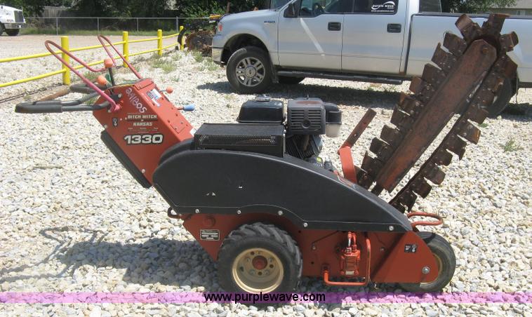 image for item K8704 2007 Ditch Witch 1330 walk behind trencher
