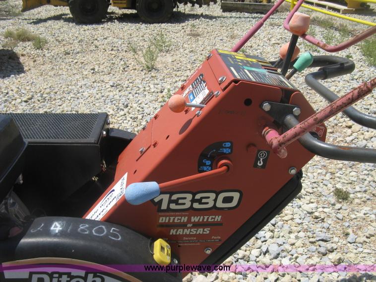 image for item K8704 2007 Ditch Witch 1330 walk behind trencher