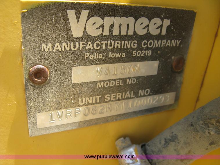 image for item K8705 1996 Vermeer 4150A trencher