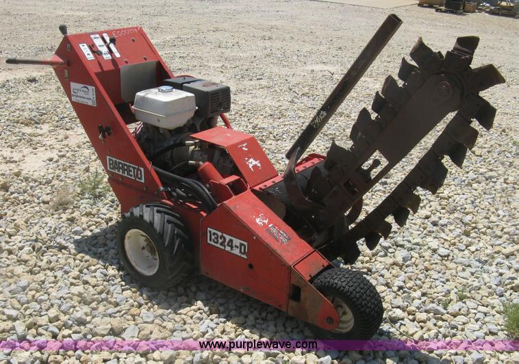 image for item K8706 Barreto 1324-D walk behind trencher