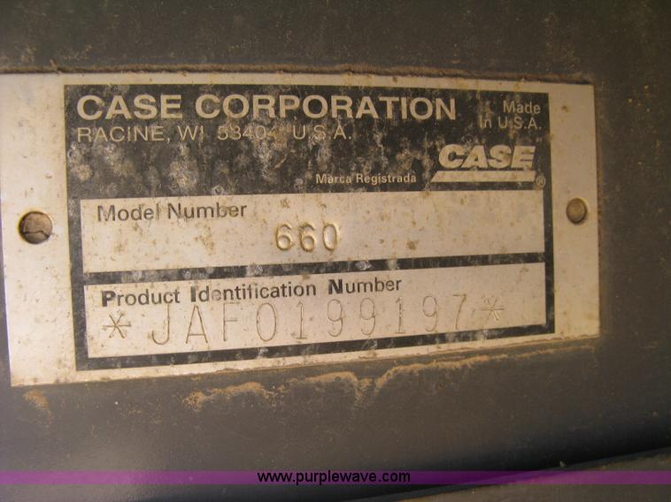 image for item K8708 1996 Case 660 trencher