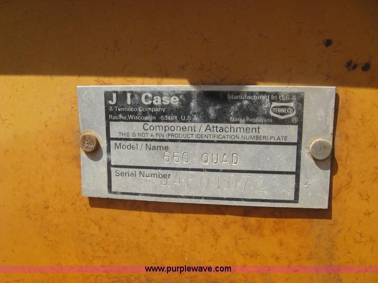 image for item K8708 1996 Case 660 trencher