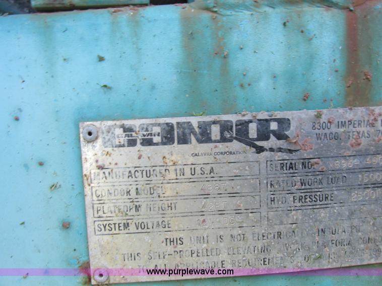 image for item L4009 Condor 4887 scissor lift