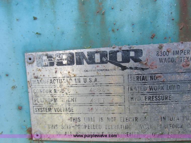 image for item L4009 Condor 4887 scissor lift