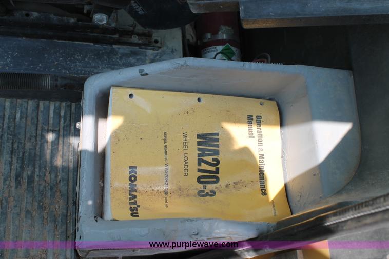 image for item L4368 2002 Komatsu WA270 wheel loader