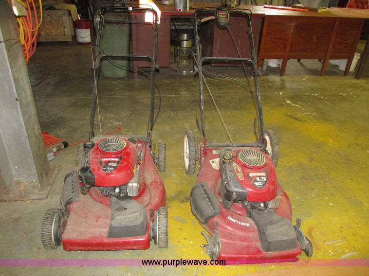 image for item AV9146 (2) Craftsman lawn mowers