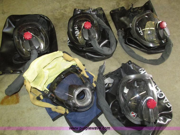 image for item AV9147 (6) Scott SCBA backpacks with tanks
