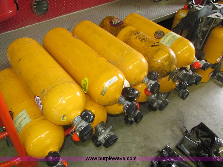 image for item AV9147 (6) Scott SCBA backpacks with tanks