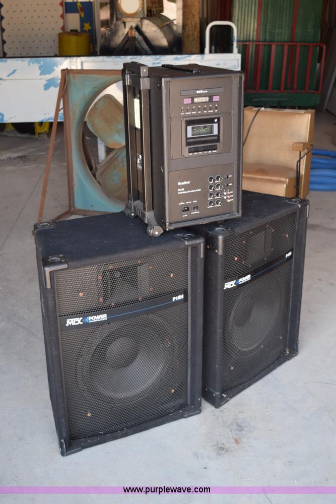 image for item BI9316 PA system and speakers