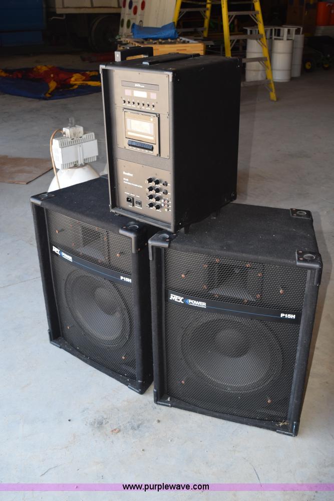 image for item BI9316 PA system and speakers