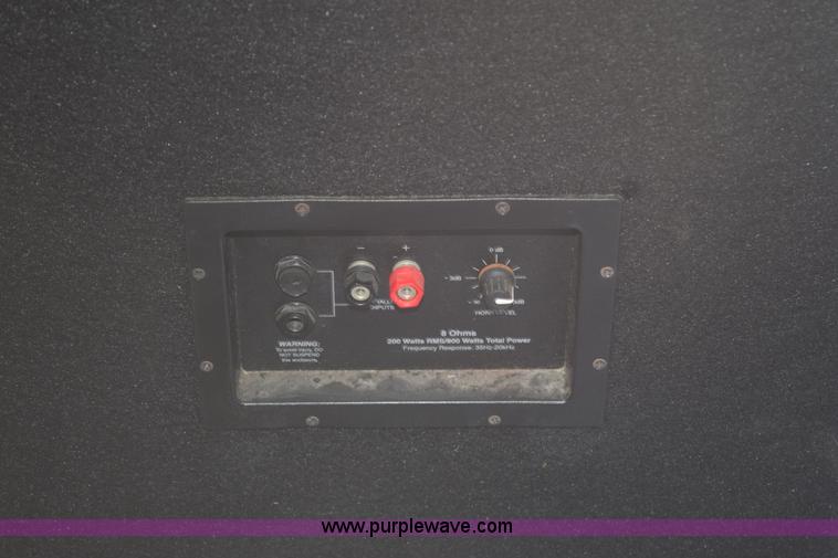 image for item BI9316 PA system and speakers