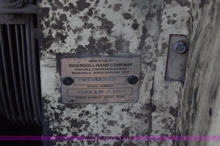 image for item BN9848 Ingersoll Rand 185 air compressor