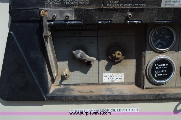 image for item BN9848 Ingersoll Rand 185 air compressor