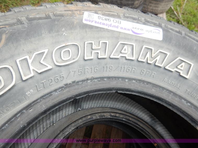 image for item BO9838 (3) Yokohama 265/75R16 tires