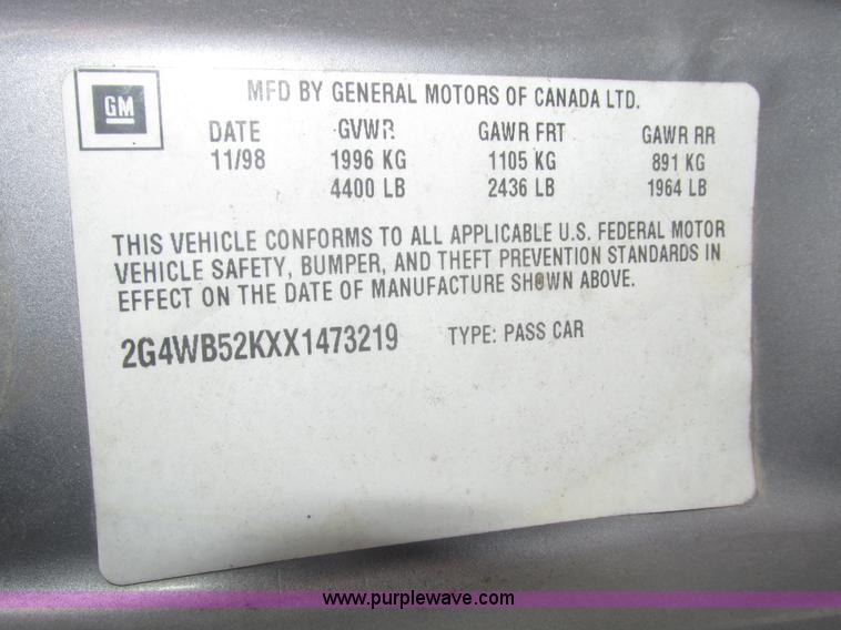 image for item H4532 1999 Buick Regal LS