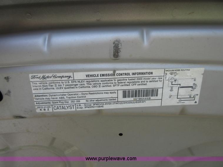 image for item I2012 2003 Ford Crown Victoria Police Interceptor