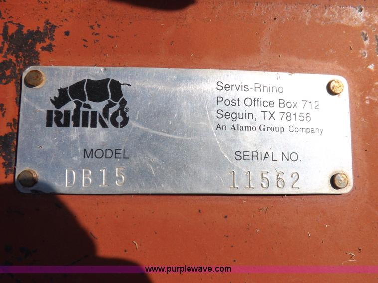 image for item J6894 Rhino DB150 off-set rotary mower