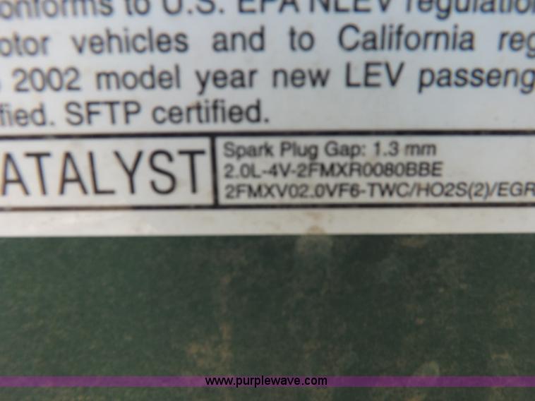 image for item J6921 2002 Ford Focus ZTS