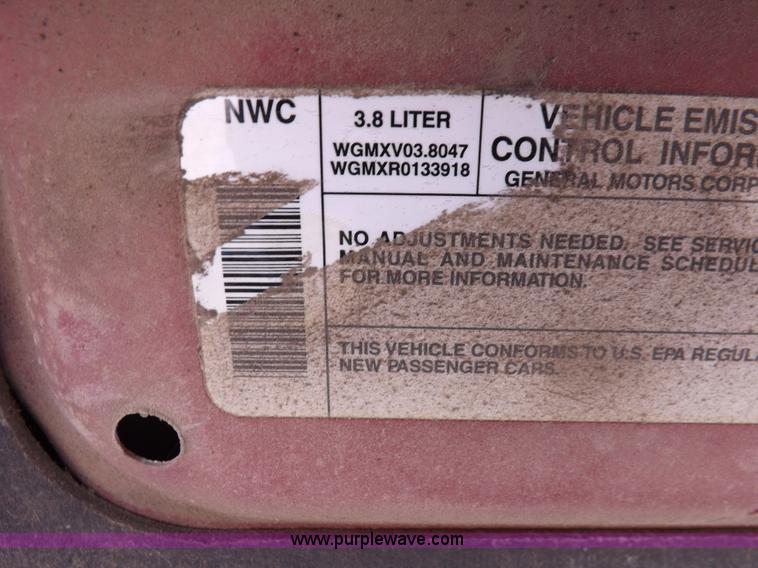 image for item J6922 1998 Oldsmobile Intrigue