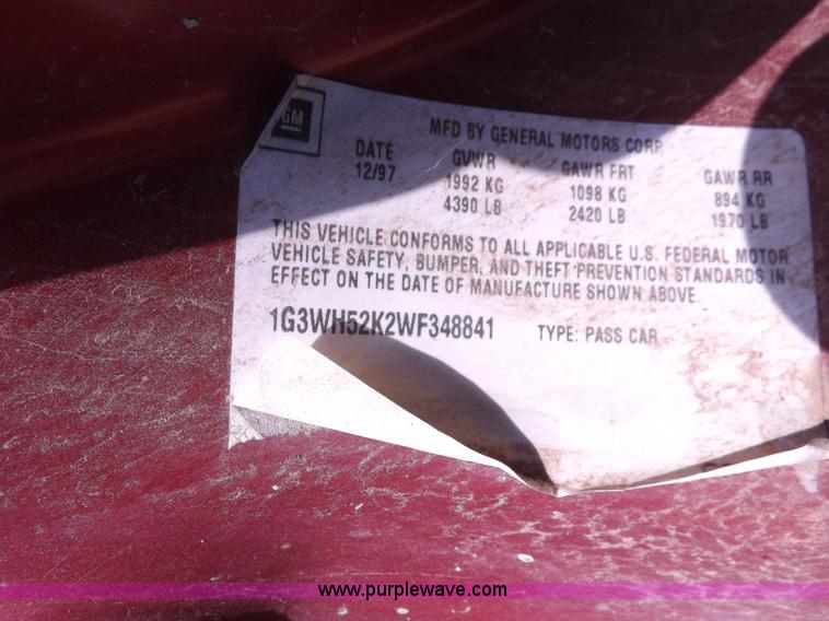 image for item J6922 1998 Oldsmobile Intrigue