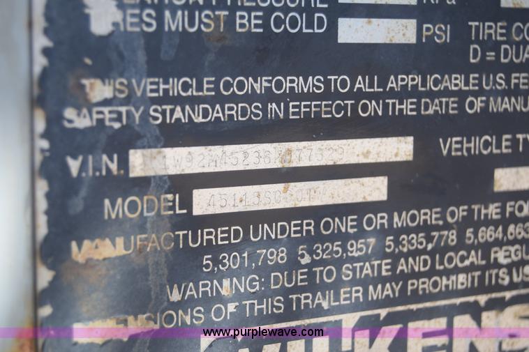 image for item J7926 2006 Wilkens  walking floor trailer