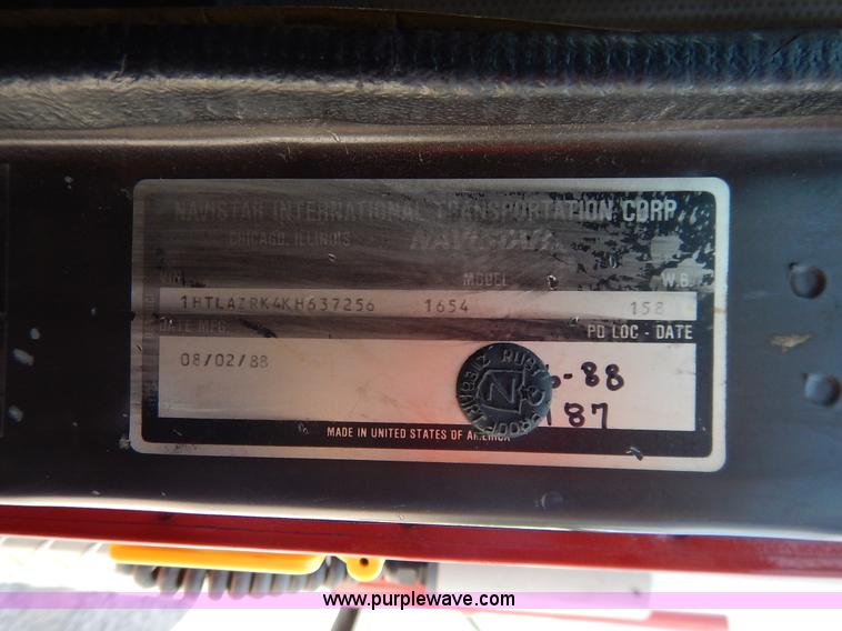 image for item K1584 1989 International S1600 fire rescue truck