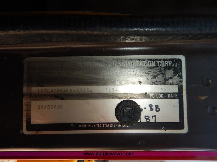 image for item K1584 1989 International S1600 fire rescue truck