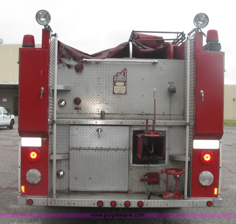 image for item K8714 1995 International 4900 pumper fire truck