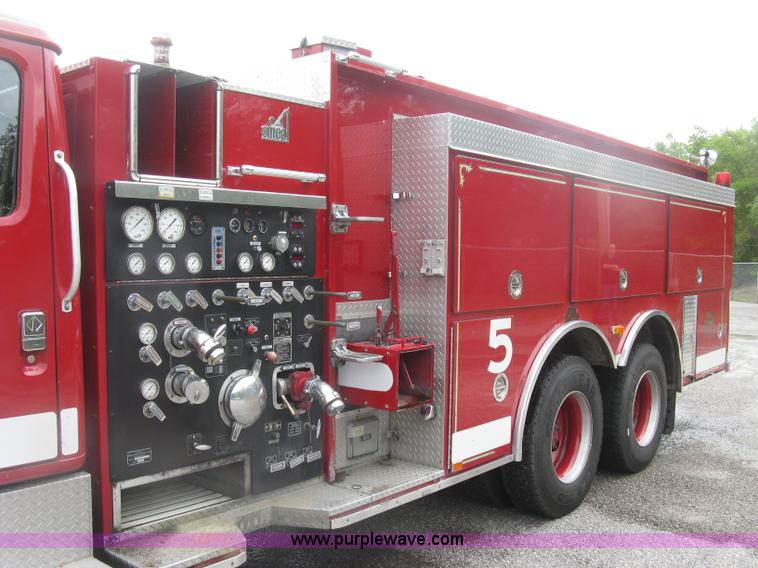 image for item K8714 1995 International 4900 pumper fire truck