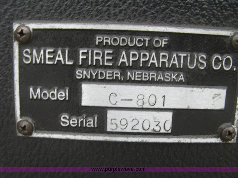 image for item K8714 1995 International 4900 pumper fire truck