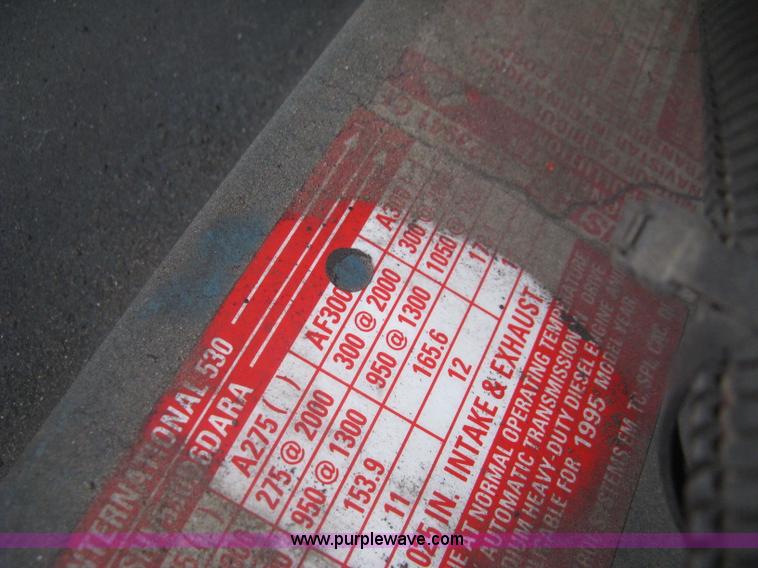 image for item K8714 1995 International 4900 pumper fire truck