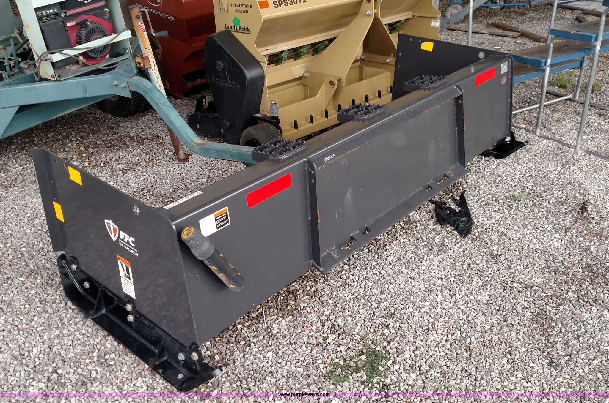 FFC snow plow box blade skid steer attachment in Andover, KS Item