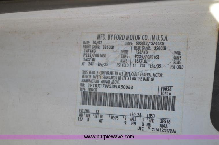 image for item BM9330 2003 Ford F150 pickup truck