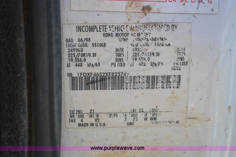 image for item BM9340 1999 Ford F450 service truck