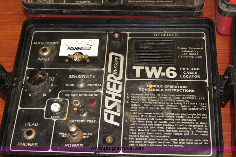 image for item BQ9353 (3) Fisher Tw-6 pipe and cable locators